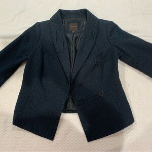 The Limited Navy Textured Blazer